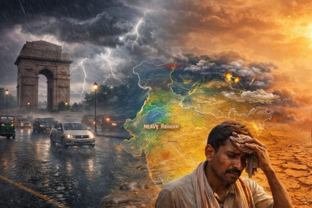 दिल्ली में आंधी-तूफान और बारिश, 4 दिन बाद झुलसाएगी गर्मी! महाराष्ट्र में 40 डिग्री पहुंचा पारा, IMD की चेतावनी