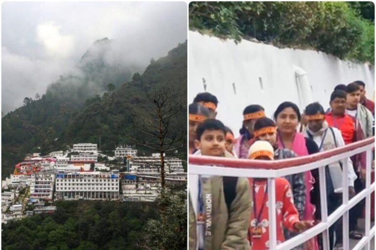 माता वैष्णो देवी के दरबार में आस्था का सैलाब, चैत्र नवरात्रि में रिकॉर्ड भीड़, कटरा में तिल रखने की जगह नहीं