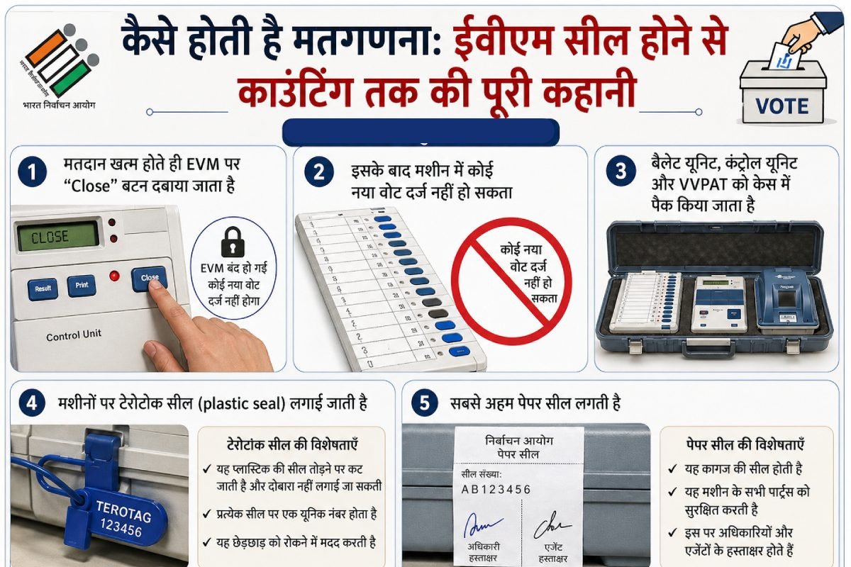 Assembly Election: 17C फॉर्म से VVPAT मिलान तक, EVM की सीलिंग से स्‍ट्रॉन्‍ग रूम का सफर, जानें काउंटिग का पूरा प्रोटोकॉल