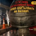 Hyderabad: पुलिस का 'बाहुबली' स्टाइल! तारनाका जंक्शन पर सजा विशाल हेलमेट, चालान से नहीं अब आंकड़ों से डरेंगे वाहन चालक