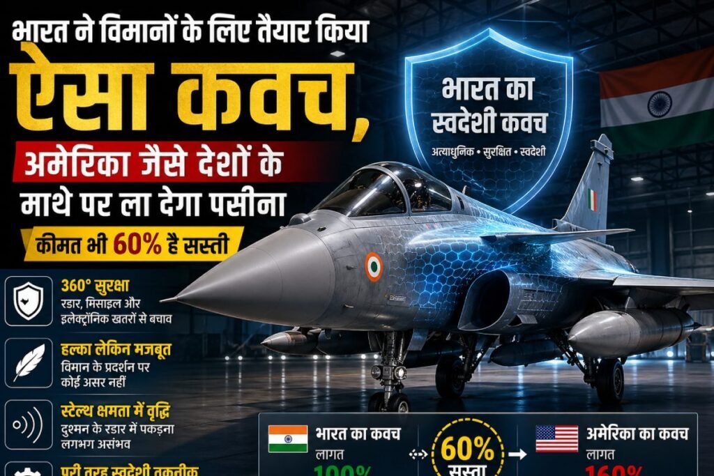 भारत ने एयरक्राफ्ट्स के लिए तैयार किया ऐसा कवच, अमेरिका जैसे देशों के माथे पर ला देगा पसीना, कीमत भी 60% है सस्‍ती
