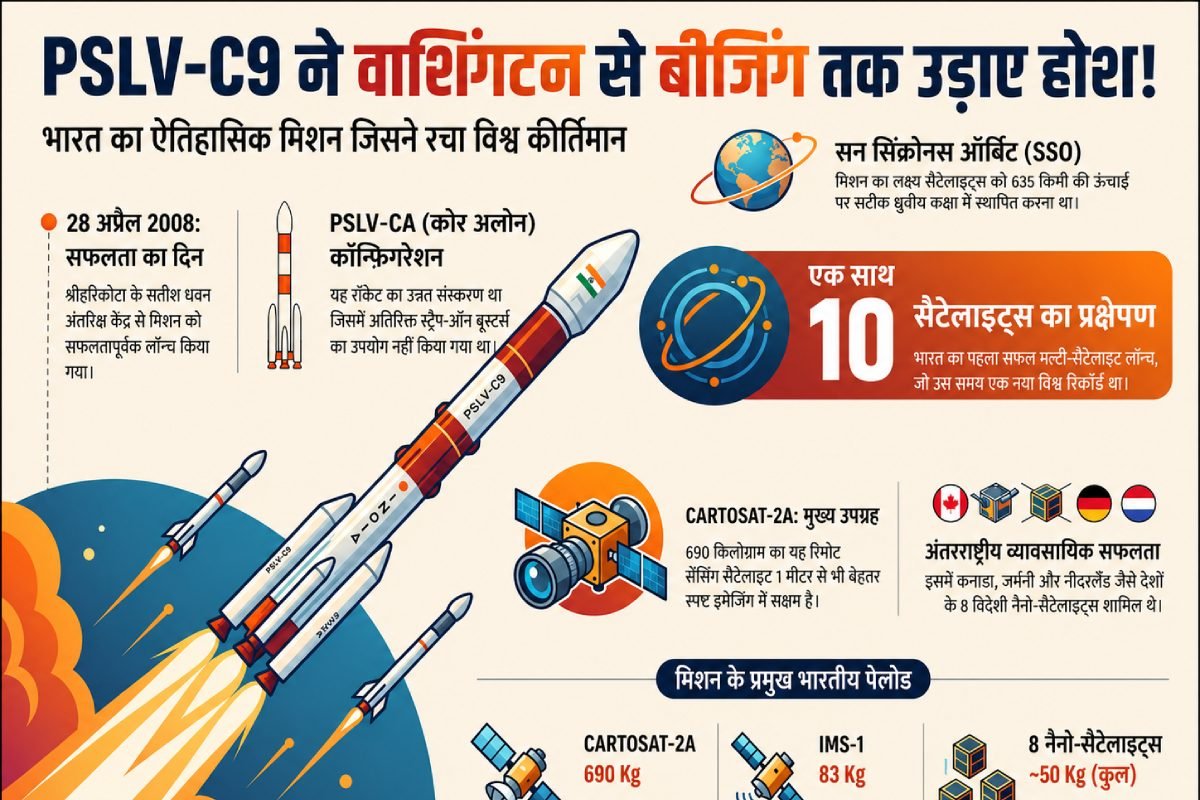 10 उपग्रहों की दहाड़ से कांपा ब्रह्मांड, भारत ने तोड़ा दुनिया का घमंड, वाशिंगटन से बीजिंग तक उड़े होश!