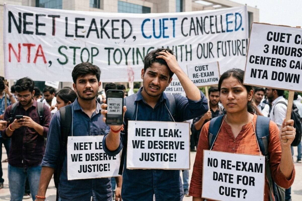 NEET UG CUET 2026 LIVE: नीट का पेपर लीक तो सीयूईटी का सर्वर डाउन, देश की 2 बड़ी परीक्षाओं में बवाल
